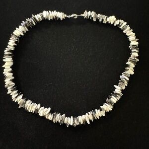 White Shell Chip Necklace